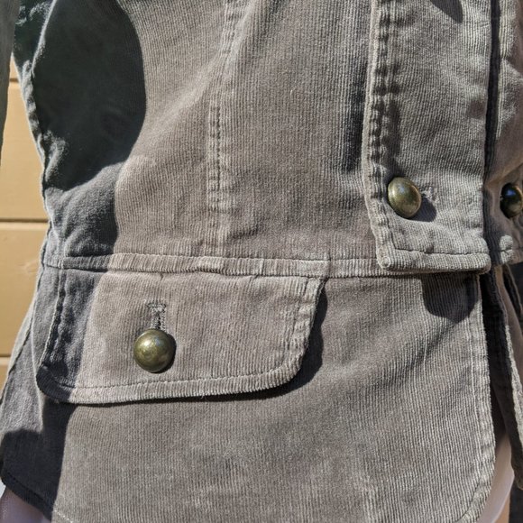 H&M Corduroy Military Steampunk inspired Jacket - Picture 6 of 11